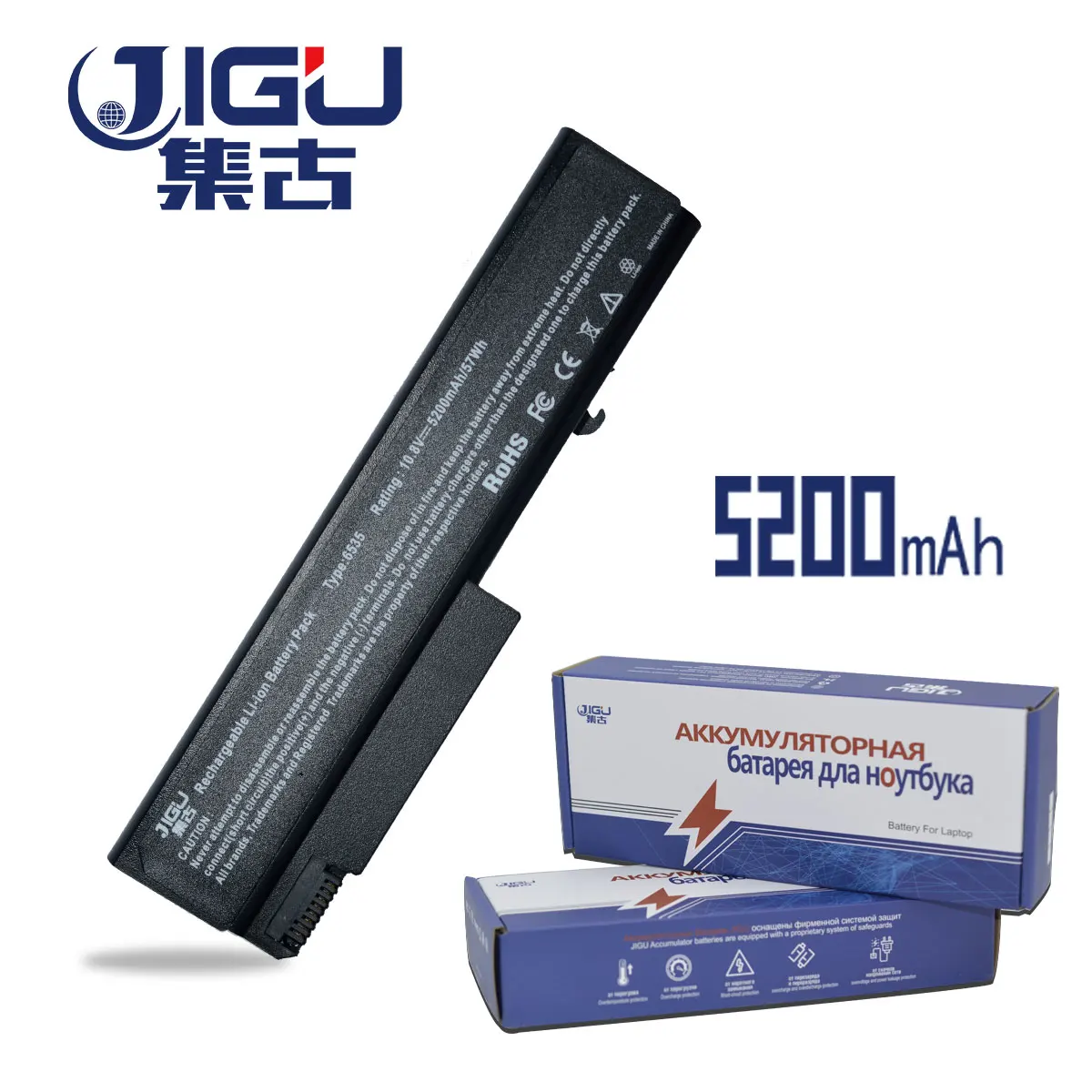 JIGU ноутбука Батарея для HP COMPAQ ProBook 6440b 6445b 6450 6450b 6530 6530B 6535 6535B 6540B 6545B 6550 6555 6730 6930|battery