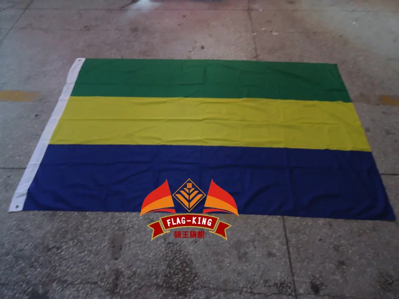 

Gabon national flag,100% polyster,120*180CM,Anti-UV,Digital Printing,flag king, Gabon banner