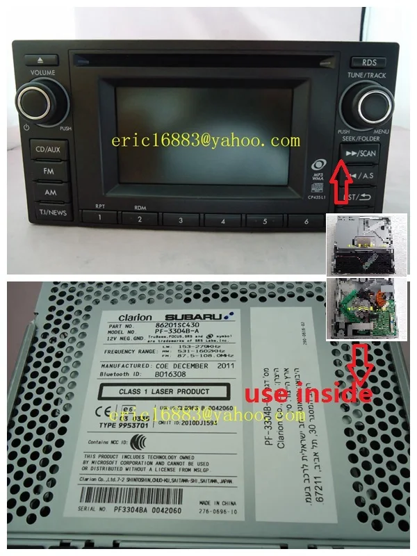 Новый Clarion единый механизм CD палубе печатной платы 039274120 погрузчик subru лес 86201SC430