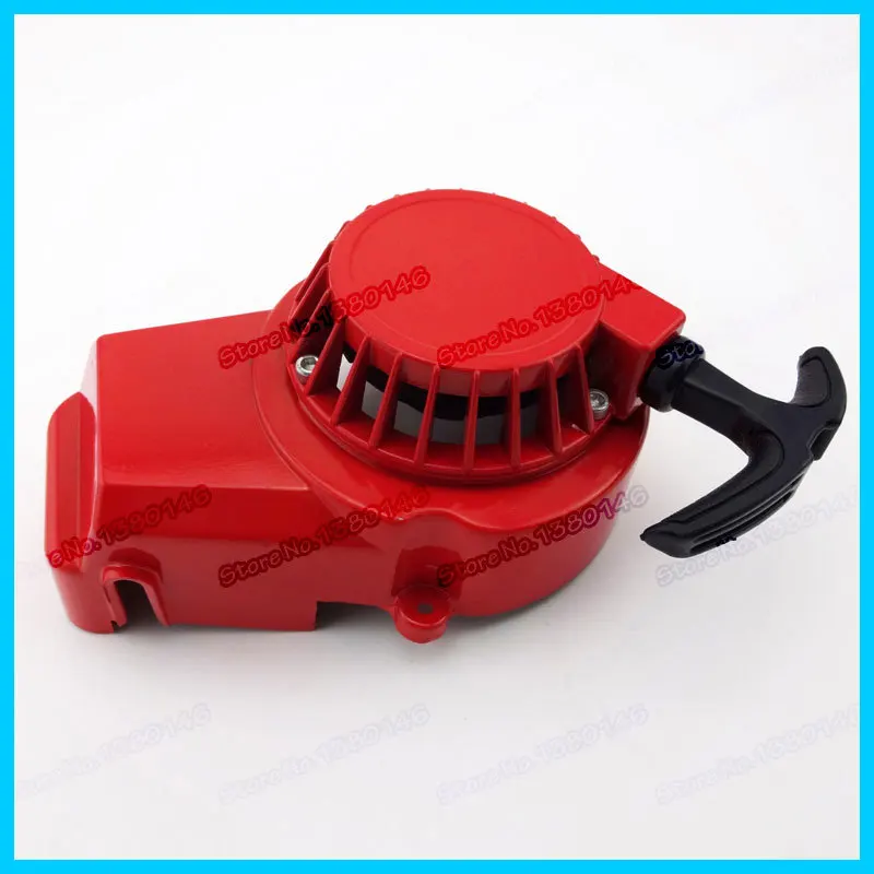 Aluminum Alloy Pull Start Recoil Starter Red For 47cc 49cc 2 Stroke Mini Kid Quad ATV Dirt Bike Pocket minimoto |