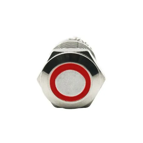 Red-Round 1Pcs 1 шт. 12 мм самовосстанавливающийся светодиодный 3 в 5 в 6 в 12 В 24 В 220 В металлический кнопочный переключатель мгновенная кнопка автоматический сброс светодиодный водонепроницаемый переключатель - Цвет: Red-Round 1Pcs