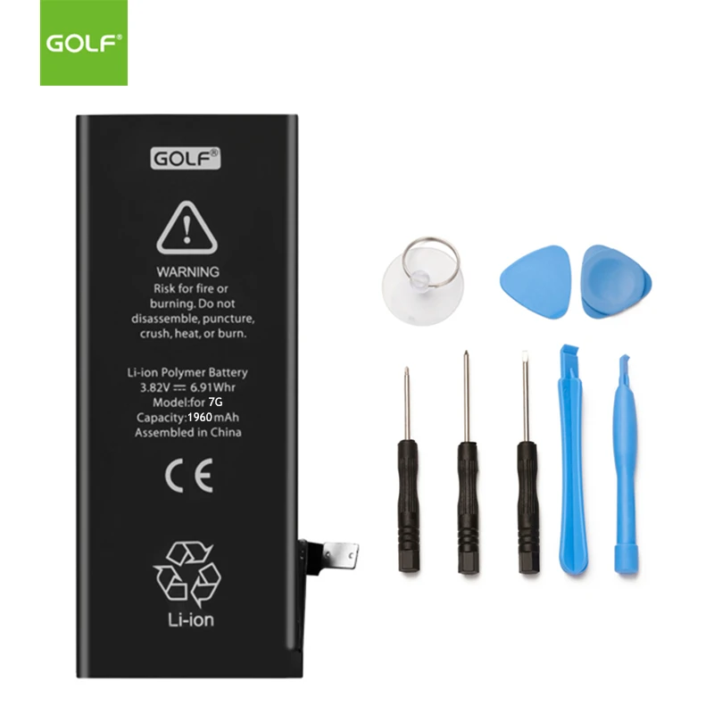 GOLF 1960 мАч новый оригинальный аккумулятор для iPhone 7 Сменные батареи iPhone7 телефона +