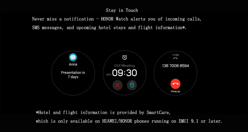 Huawei часы magic Honor часы Magic SmartWatch сердечного ритма водонепроницаемый трекер сна трекер работы
