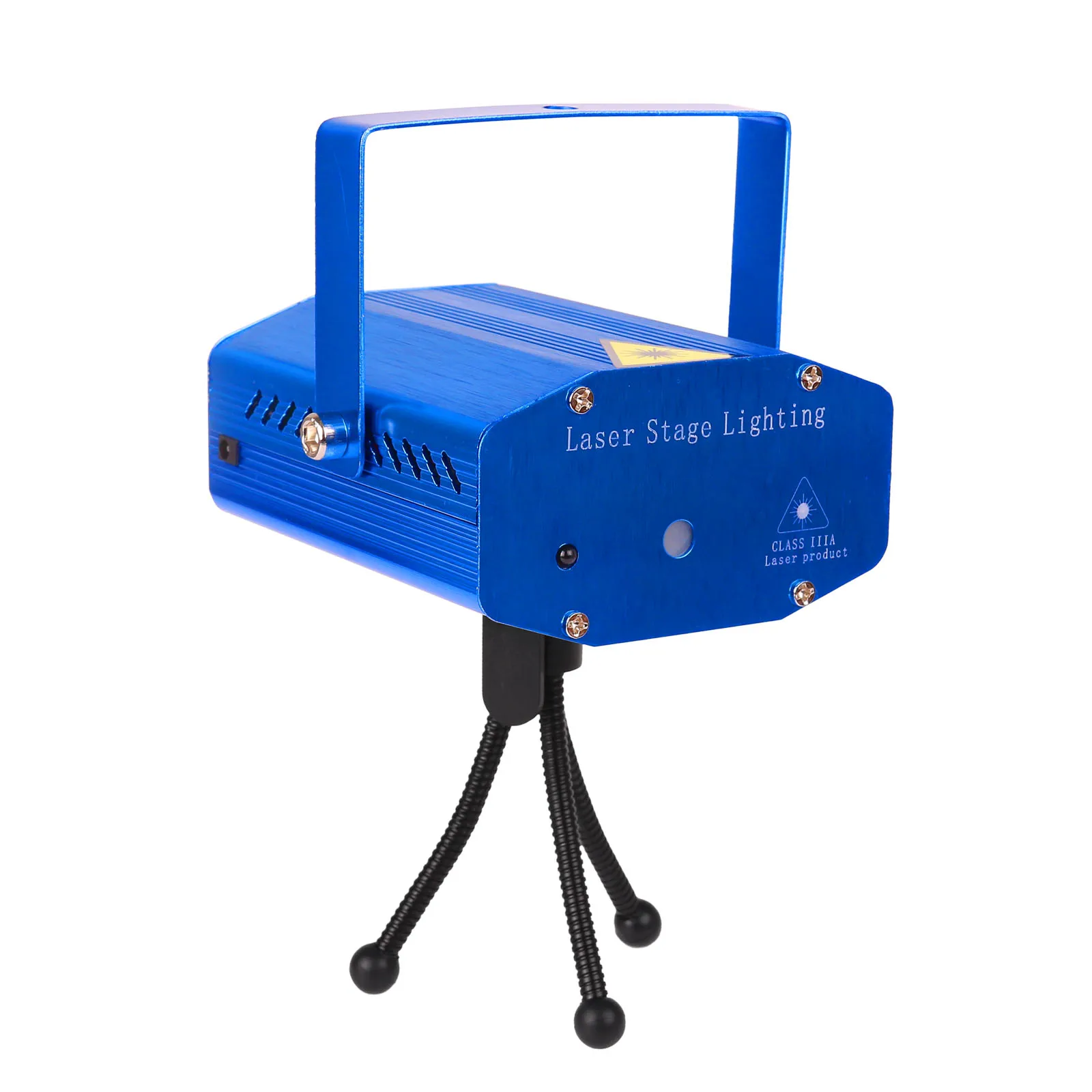 BLUE EU Plug Светодиодный лазерный проектор диско-светильник мини автоматическая вспышка RG звуковая активированная Лазерная лампа дистанционный диско-DJ вечерние звуковой светильник s Рождественский сценический светильник - Цвет: BLUE EU Plug