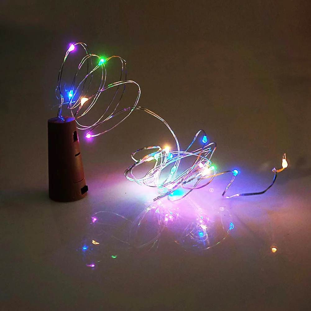 Huanjunshi 2 м 20LED бутылки вина свет из пробки Форма Батарея Медный провод огни строки