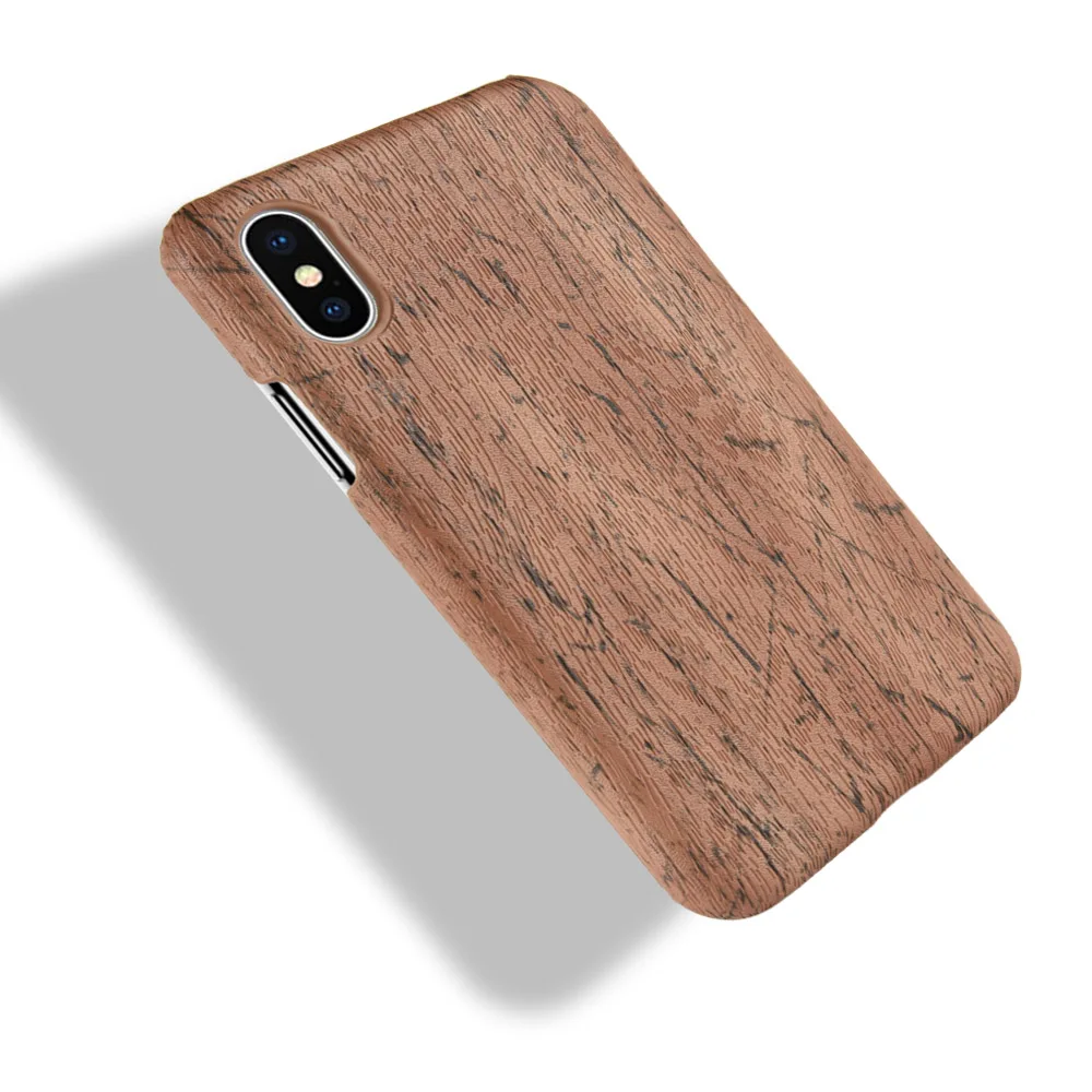 Винтажные Кожаные чехлы Kerzzil с имитацией деревянной текстуры для iPhone 7 6 6S Plus