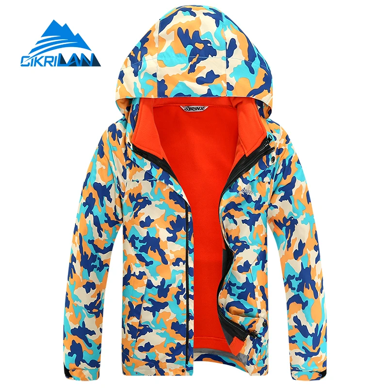 Новое поступление 3 в 1 камуфляжная детская зимняя куртка для отдыха на открытом