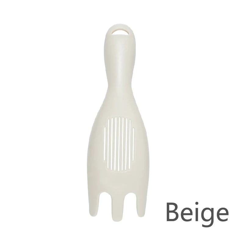 Beige 1 шт. нелипкий Пластик лопатка фильтры утечки воды лопата, Лед Лопата для снега забор для рыбалки дуршлаги Кухня гаджет Пособия по кулинарии инструмент - Цвет: Beige