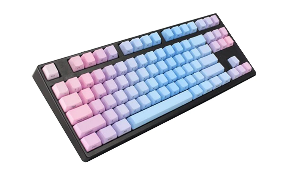 NPKC Закат синий градиент топ печать сбоку пустой PBT колпачки OEM или Вишневый профиль для Cherry MX Переключатель механическая клавиатура