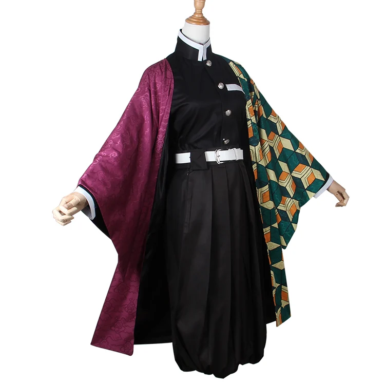 Female costume Аниме! Demon Slayer: Kimetsu no Yaiba Tomioka Giyuu Кимоно Готическая униформа косплей костюм на Хэллоуин Любой Размер - Цвет: Female costume