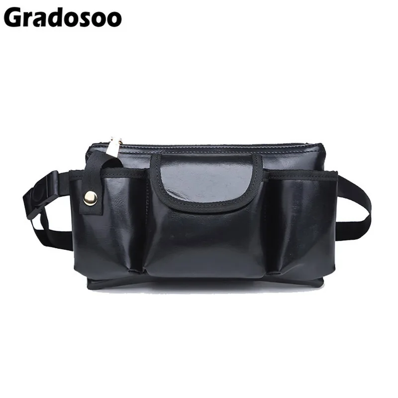 Gradosoo 2018 новая поясная Сумка женская кожаная сумка для мужчин живота Мульти