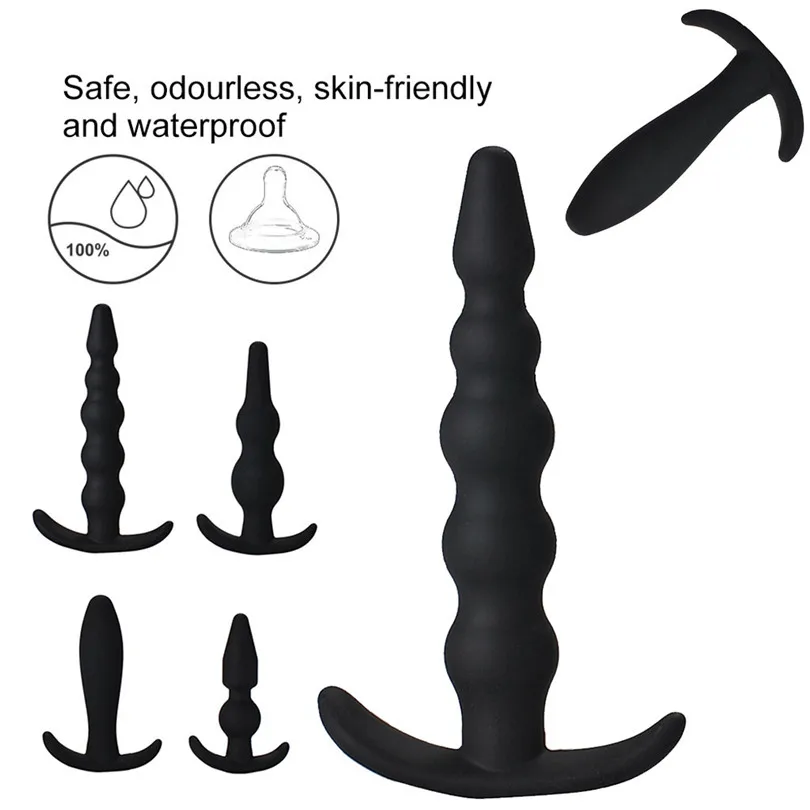 Анальные секс игрушки водостойкая супер стимуляция силиконовая G Spot Анальная