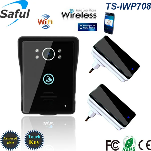 Беспроводной Wi Fi телефон видео домофон дистанционное управление доступом к сети