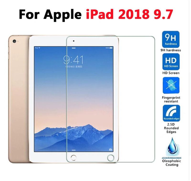 for ipad 2018 Защита экрана стекло+ чехол для iPad 9,7 Air 1/2/3 PU кожаный смарт-чехол для i Pad mini 1 2 3 4 5/pro 10,5 - Цвет: for ipad 2018