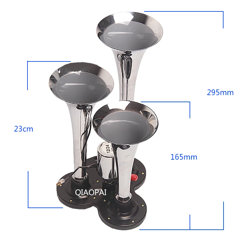 Универсальный электрокомпрессор 12 В 24 в 3 трубы электромагнитный клапан 150 дБ