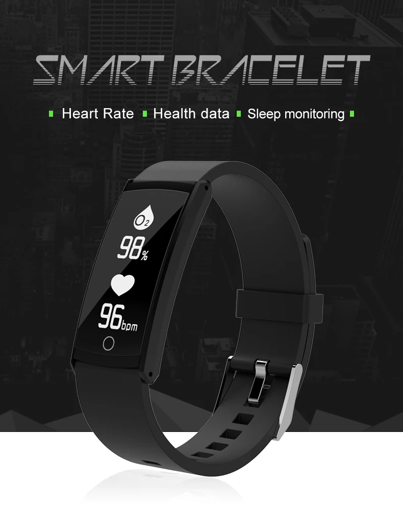 Smartch новые S6 Smart Браслет Спорта Шагомер Фитнес трекер сна монитор браслет IP68