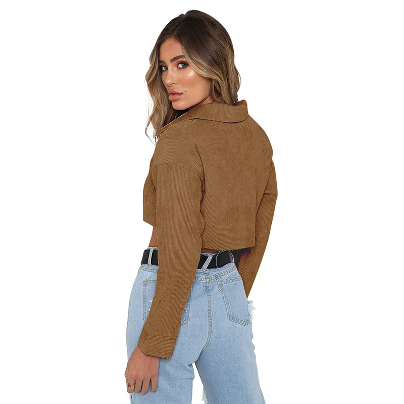 UIDEAZONE куртка женская осенняя одежда неэластичная ковбойская укороченная с