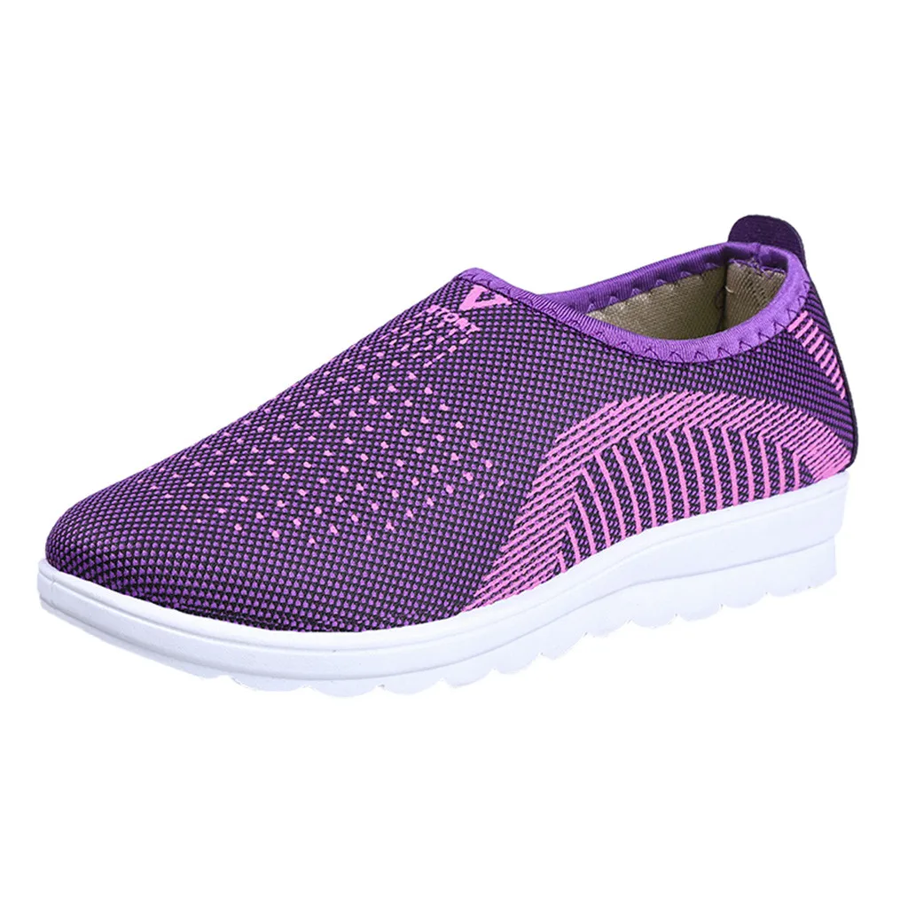 Кроссовки на платформе высокого качества женские сетчатые лоферы плоской