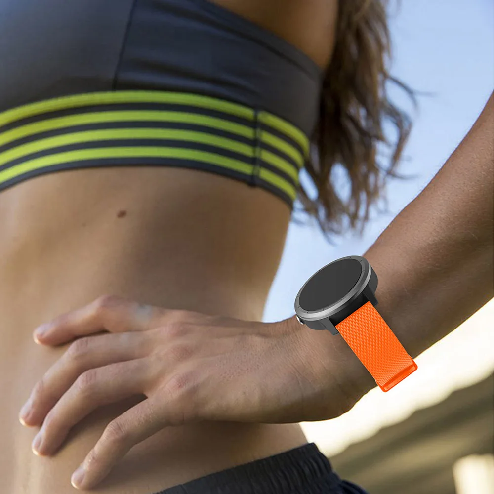 Силиконовый сменный ремешок новый цветной резиновый мягкий для Garmin Vivoactive 3 часов