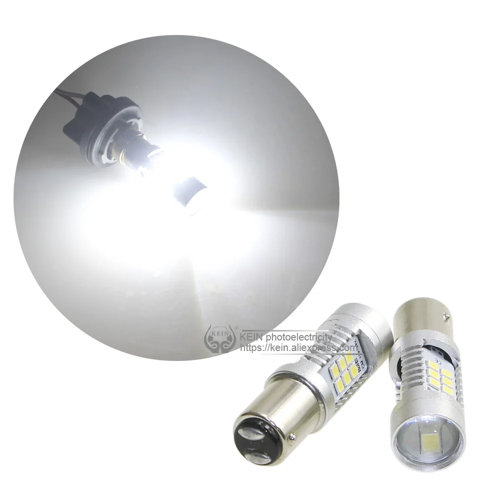 KEIN 2 шт. 1156 led ba15s p21w 1157 bay15d p21/5w 2835 21smd Авто Обратный светильник стоп-сигнал