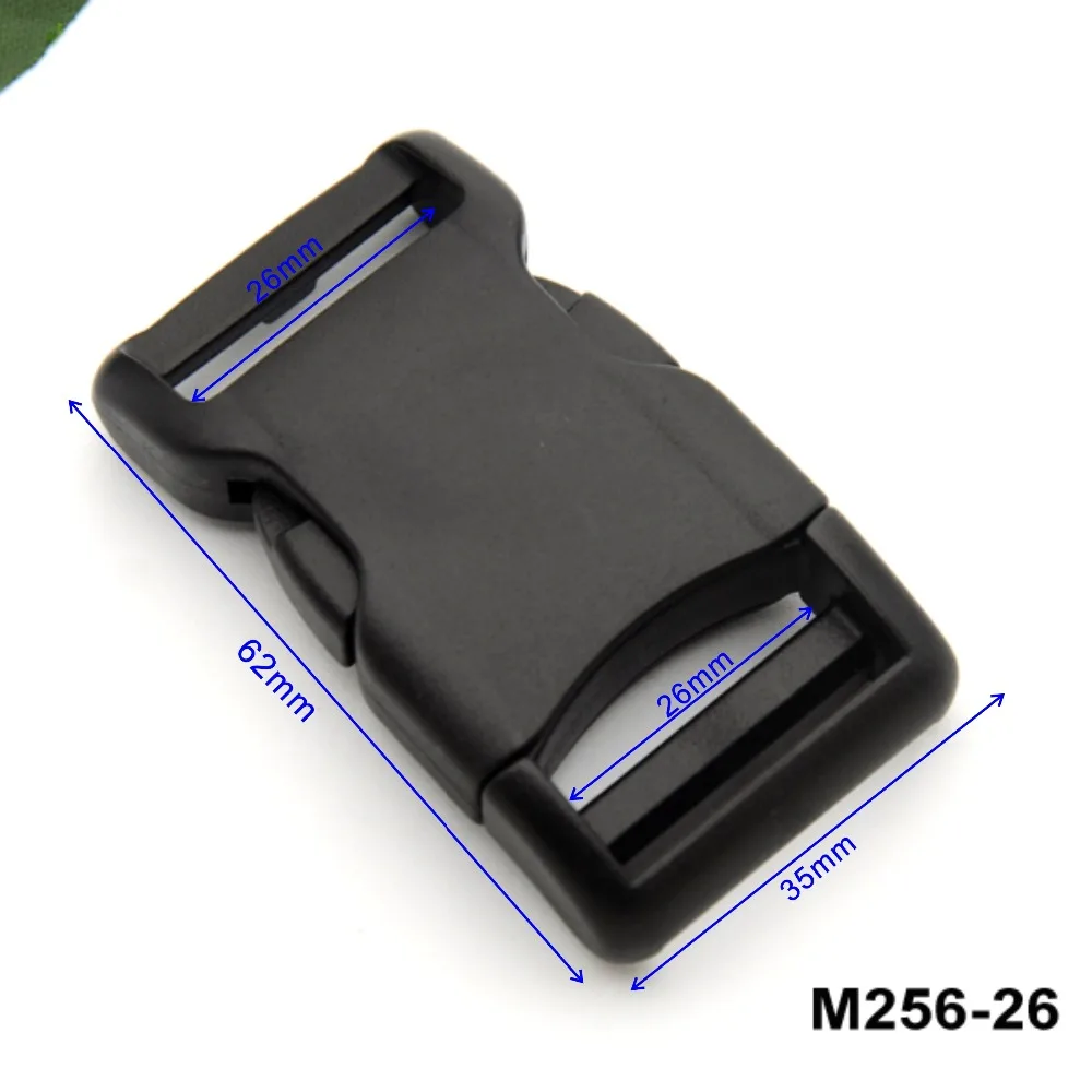 Hebillas de pl&aacute;stico HLD/mochila para M256-26mm, hebillas contorneadas de Liberaci&oacute;n lateral para extensi&oacute;n de correas arqueadas, 20 Uds.-2