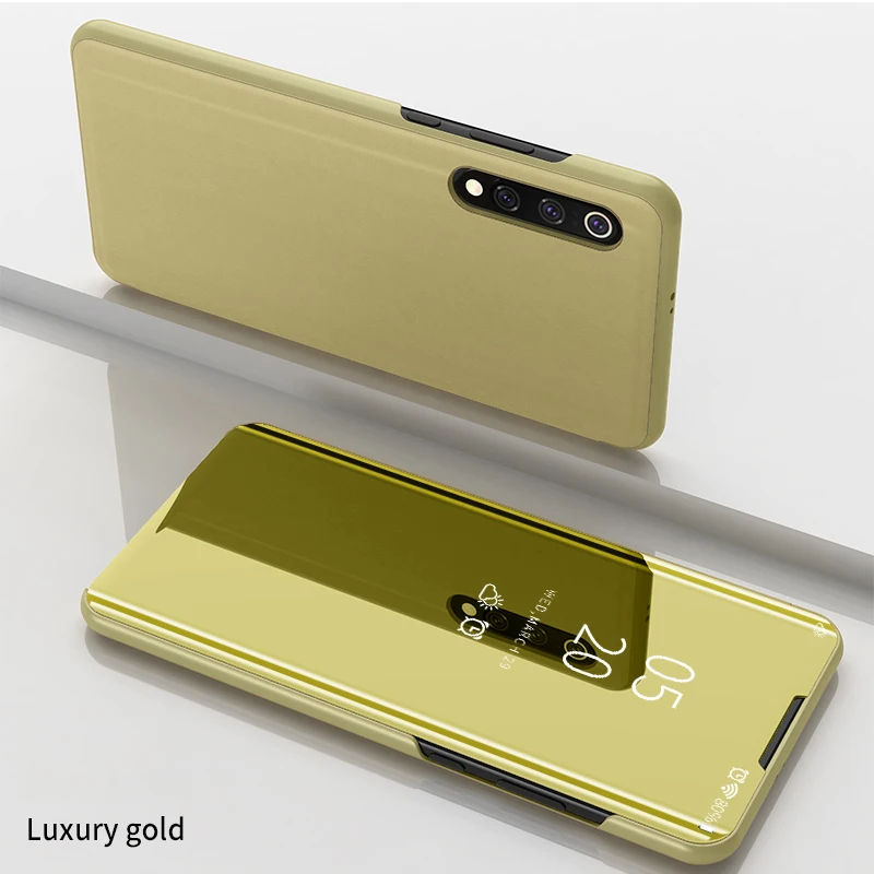 Роскошный кожаный чехол для Xiaomi mi 9 SE CC9 E 9T Red mi 6 6A 7A Note 7 K20 Pro с прозрачным окошком для просмотра mi rror откидная подставка 360 Полный Чехол