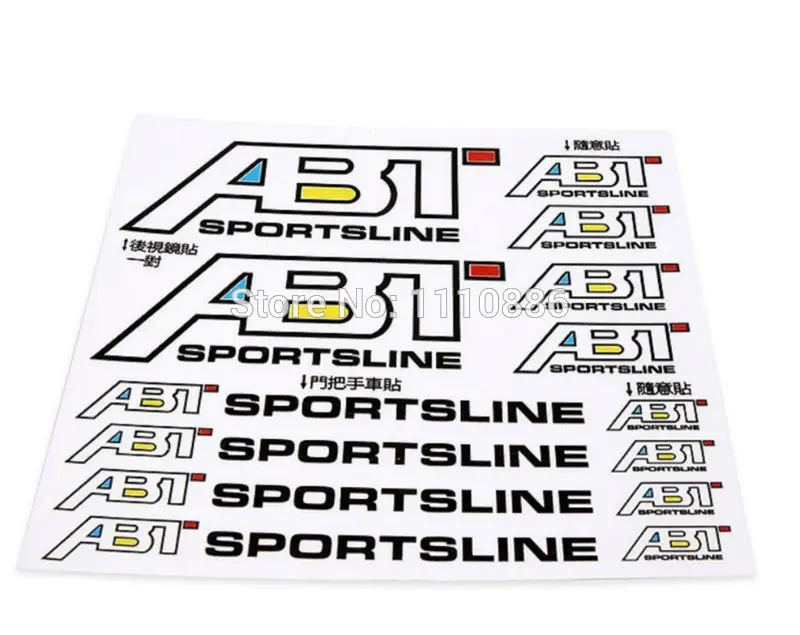 Новейший Стайлинг автомобиля ABT наклейка украшение ручка на зеркало заднего вида