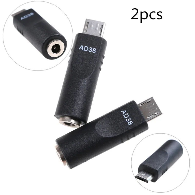 

Адаптер питания постоянного тока, 3,5x1,1 мм, 2 шт., 5 контактов, разъем Micro USB, для Android, смартфонов, планшетов, преобразователей