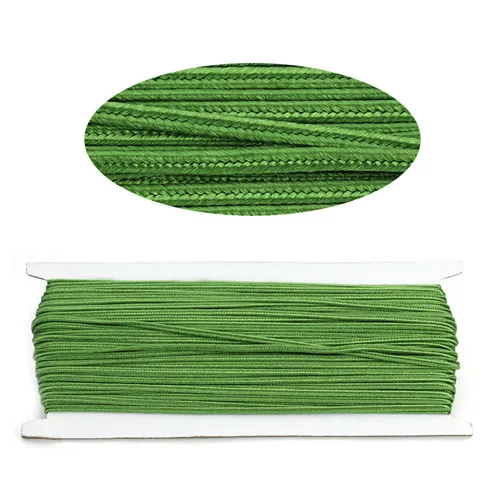Olive Green 16 Colors 34 yards/lot(31Meter) Approx.3mm Chinese Soutach Snake Belly Nylon Rope Cord Soutache DIY Jewelry Material Accessories - Цвет: Olive Green