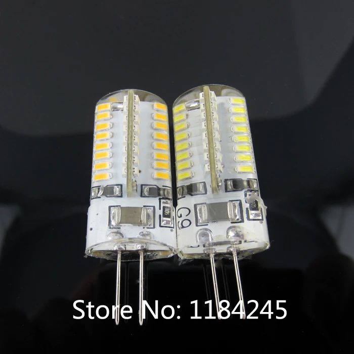 Новое поступление силиконовых точечных ламп G4 6W 64 SMD 3014 Светодиодные лампы