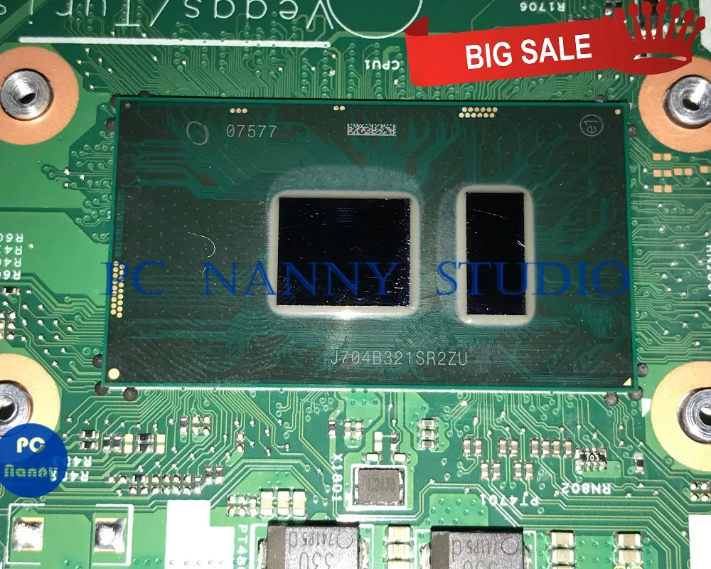 PCNANNY 031T2G 31T2G для материнской платы ноутбука DELL 3568 i5 7200U DDR4 15341 1