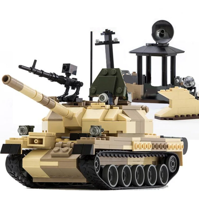 Строительные блоки GUDI 372 + шт строительные модель танка WW2 сборные для России