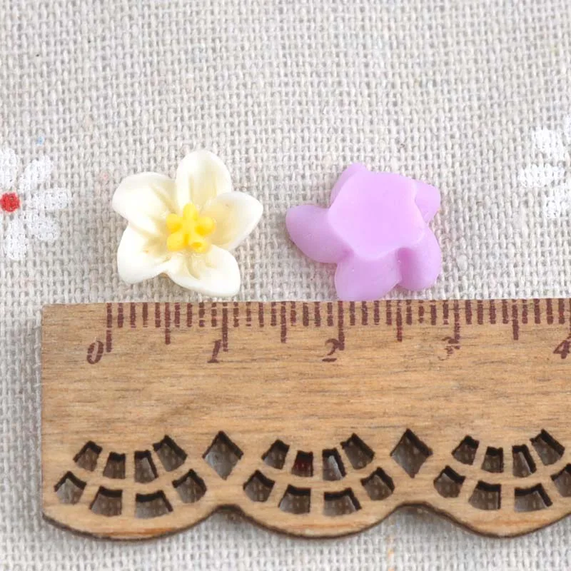 50 шт. бусины из смолы 8 мм карамельные цвета|resin beads|beads no holeresin flower beads |