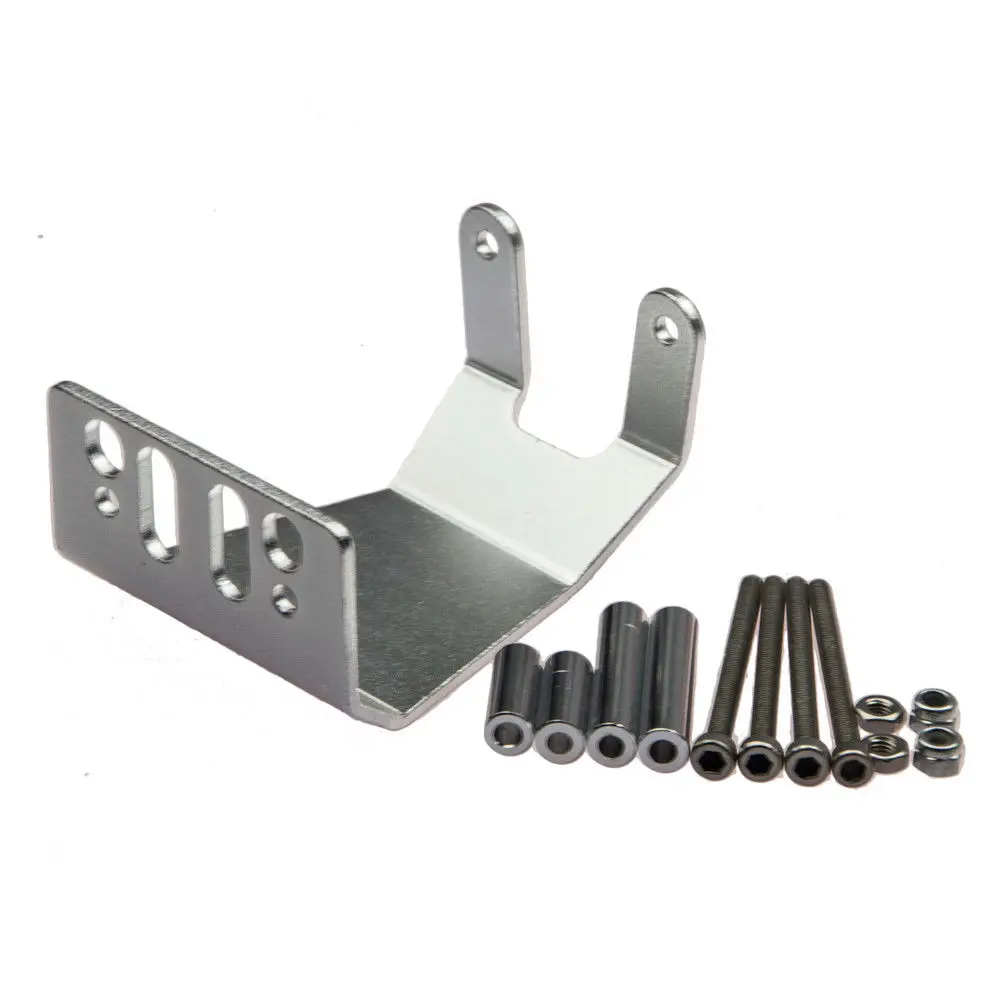 

Silver Black Aluminum Skid Plate Assembly for Axial SCX10 1:10 RC Car Crawler Axle