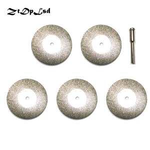 Алмазные режущие диски ZtDpLsd, 5 шт., 40 мм, отрезное лезвие для вращающегося инструмента Dremel, абразивные диски, аксессуары для Dremel