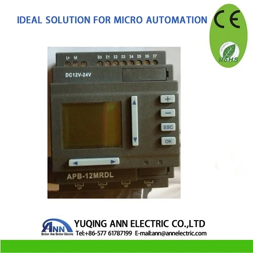 PLC APB-12MRAL With LCD AC100V-240V 8 points input 4 relay output | Switches