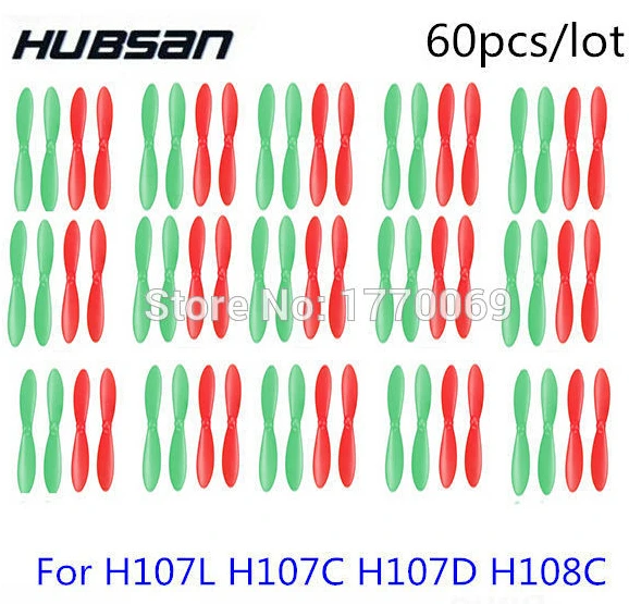 60 шт. Hubsan X4 Квадрокоптер H107L H107C H107D JXD385 винты квадрокоптера H107 A02 лезвие пропеллеры