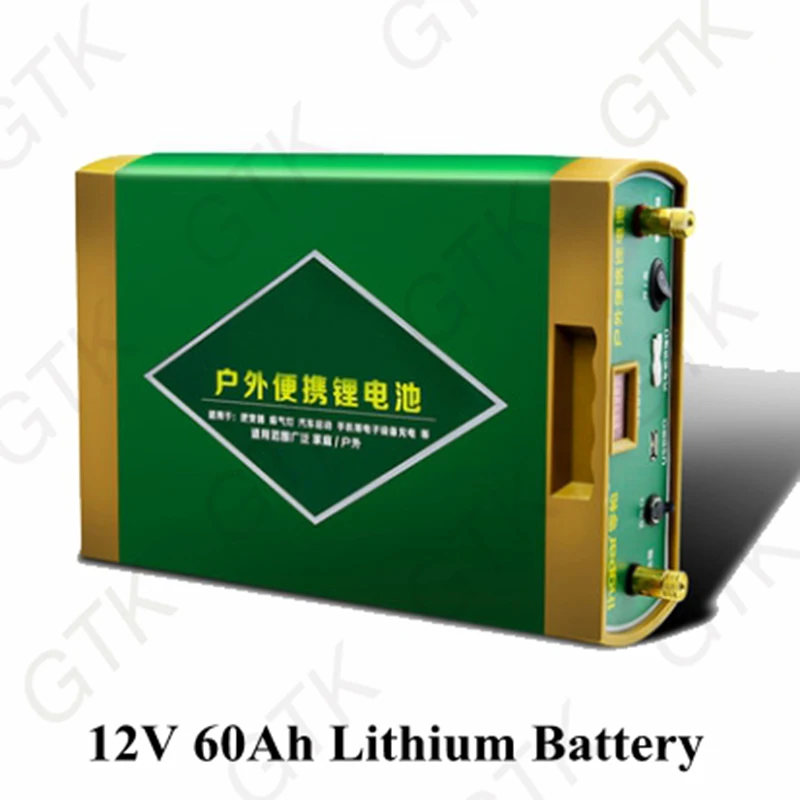 12v 60Ah high capacity lithium battery for camping outdoor power supply inverter car jump starter bank refrigerator | Электроника