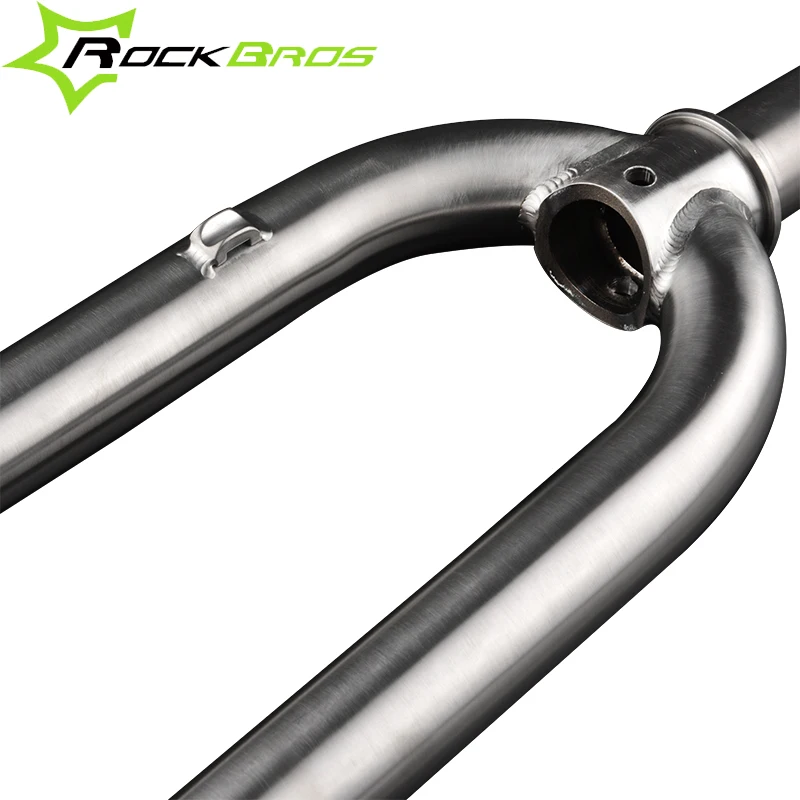 ROCKBROS титановая 26 &quot27 5&quot 700C жесткая вилка Ti для горного велосипеда Велосипедная