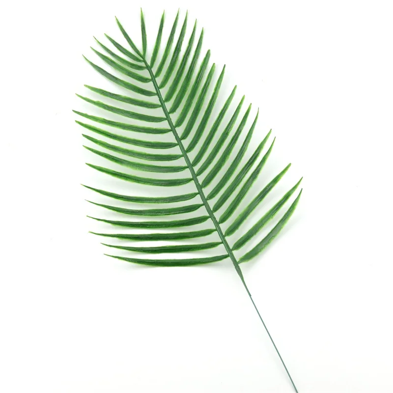 10pcs Large Plastic Artificial Green Leaf Tropical Palm Foliage Leaves Plant For Hawaiian Party Wedding Home Garden Decorations | Дом и сад