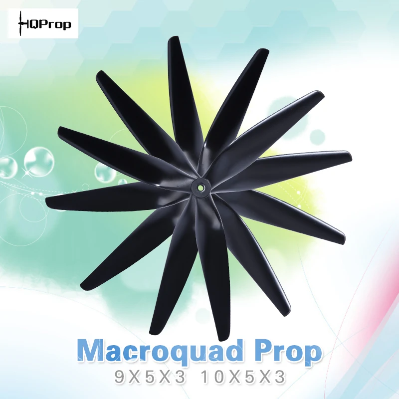 HQ макроquad Prop 10X5X3/9X5X3 1050/9050 10 дюймов/9 дюймов 3 лезвия/три лезвия черный-углеродистый