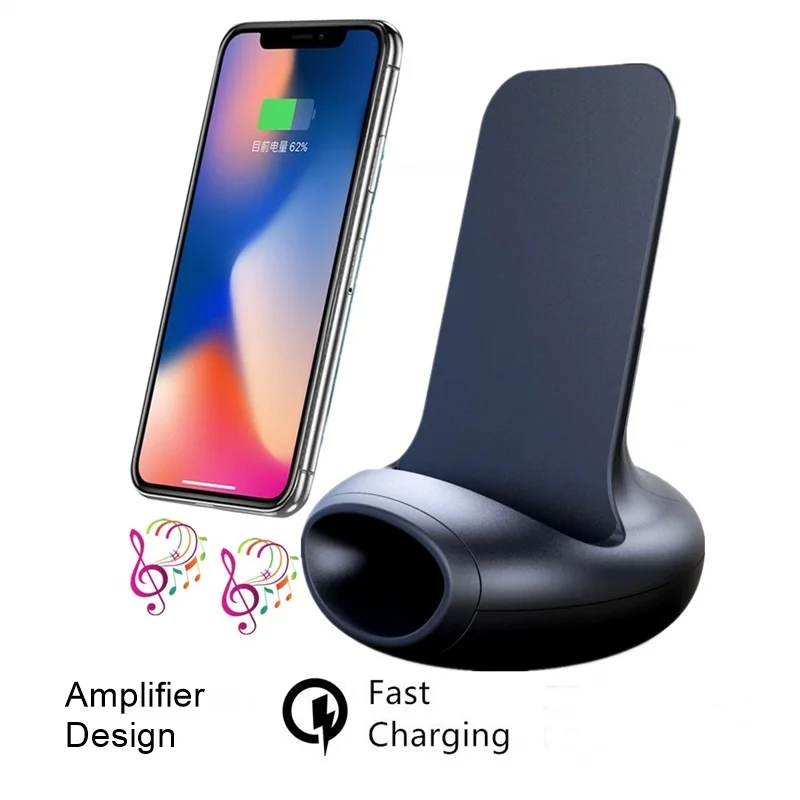 Tongdayteh 3 в 1 10 Вт Qi Быстрое беспроводное зарядное устройство для Iphone XS X 8 11 Pro Макс музыка быстрая док-станция для зарядки для samsung S10 S9 S8