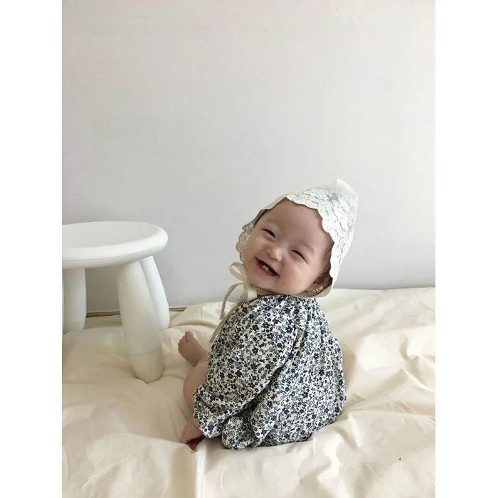 Girls Bodysuit Crawling Clothes For Newborns With Small Fragments Can Take Off Bud Collar, Butt Shirt And Three-piece Clothes