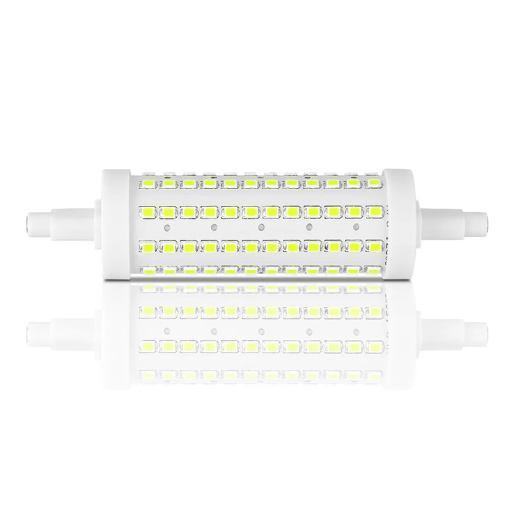 Фото 360 градусов луч 118 мм R7S 2835SMD 10 Вт 108LED горизонтальная вилка лампы затемнения лампа-прожектор в форме кукурузы лампа холодный белый AC 85-265 в №2