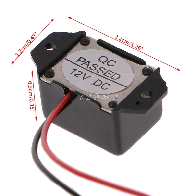 DC 12V 85 дБ мини электронный сигнал тревоги Постоянный тон|Запасные части| |