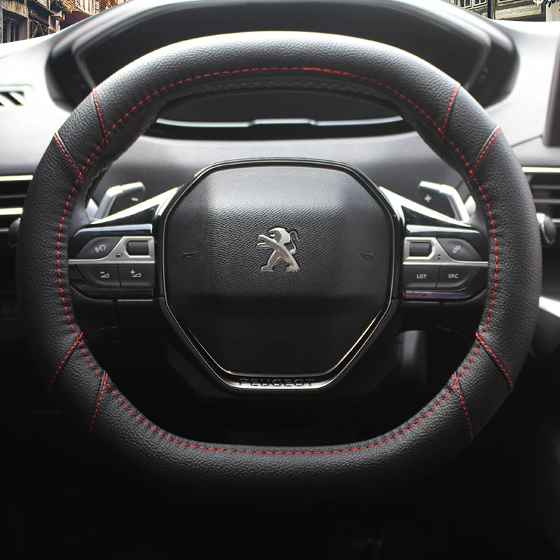Кожа KKYSYELVA чехол рулевого колеса автомобиля Micro Fiber для peugeot 4008 5008 5 цветов Высокое