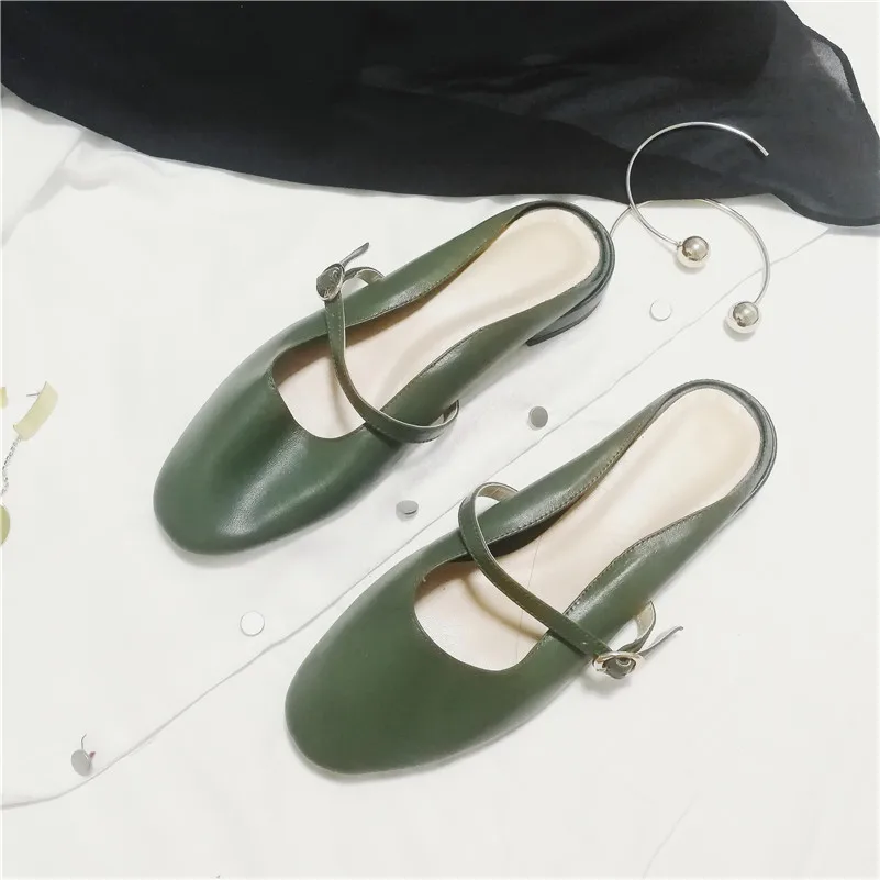 Женские Классические босоножки FEDONAS винтажные Туфли Мэри Джейн из овчины с