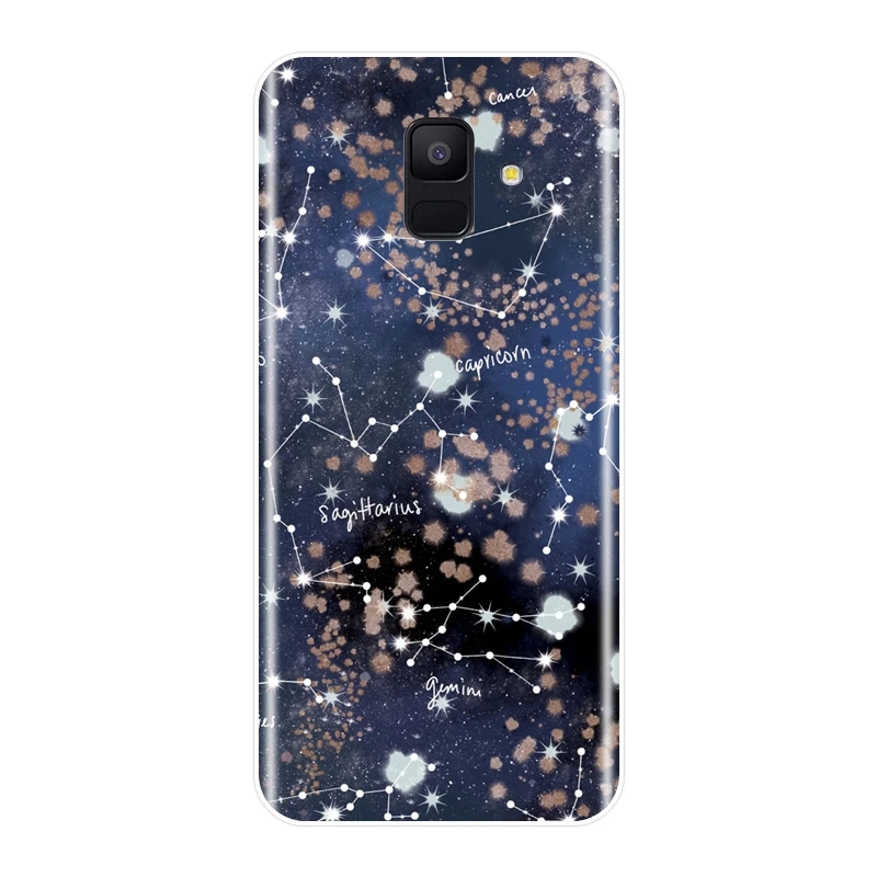 Задняя крышка для Samsung Galaxy A6 A8 Plus художественная Звезда Мягкий силиконовый чехол для Samsung Galaxy A6 A7 A8 A3 A5