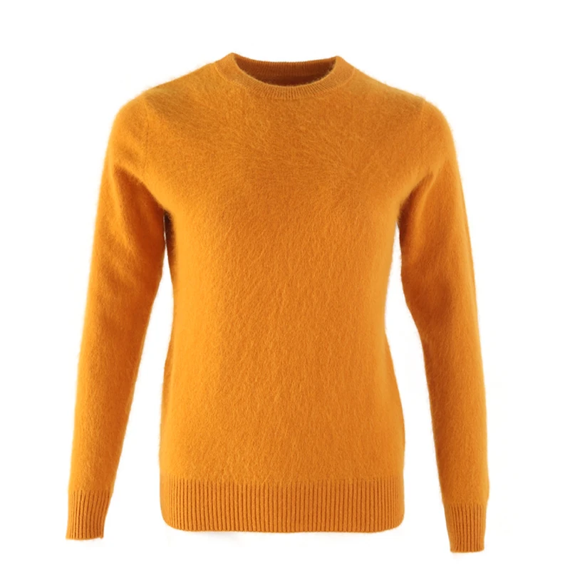 Super Warm Fluffy Mink Cashmere Soft Fur O-neck Sweaters and Pullovers for Women Autumn Winter Jumper Female Brand WA651 | Женская