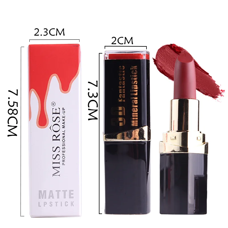 Miss Rose 42 цвета (37-42 #) матовая губная помада макияж для губ оттенок красные губы